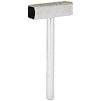 Los mejores  - Rectificadora de muela abrasiva- mango de vástago de 8 mm- superficie plana recubierta de diamante de 45 mm de ancho…